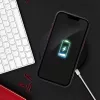 Apple iPhone 15 szilikon hátlap - Edge Mag Cover - fekete/piros/átlátszó