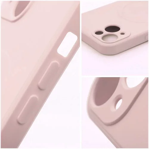 Apple iPhone 15 Plus szilikon hátlap - Silicone Mag Cover - rózsaszín