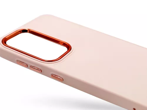 Samsung SM-S921 Galaxy S24 szilikon hátlap - Frame - rózsaszín