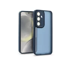   Samsung SM-S921 Galaxy S24 hátlap kameravédő peremmel, lencsevédő üveggel -     Variete - sötétkék