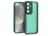 Samsung SM-S921 Galaxy S24 hátlap kameravédő peremmel, lencsevédő üveggel -     Variete - sötétzöld