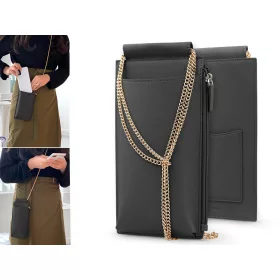   ROAR univerzális vállra akasztható mobiltelefon táska - ROAR Smart Mini Cross   Bag - fekete