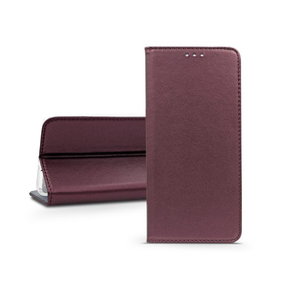 Smart Magneto Book Flip bőrtok - Samsung SM-A356 Galaxy A35 5G - bordó
