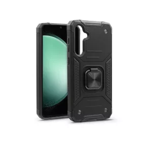   Samsung SM-S711 Galaxy S23 FE ütésálló hátlap gyűrűvel és kameravédővel - Nitro Hybrid - fekete