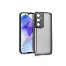   Samsung SM-A556 Galaxy A55 hátlap kameravédő peremmel, lencsevédő üveggel -     Variete - fekete