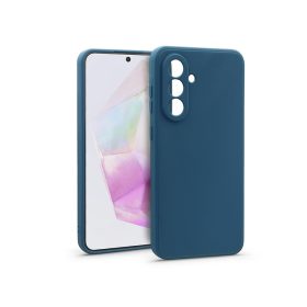 Haffner Matt szilikon tok - Samsung Galaxy A35 5G - kék