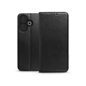   Xiaomi Redmi 13 4G/Redmi 13 5G oldalra nyíló tok - Smart Magneto Book Flip - fekete