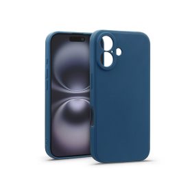 Haffner Matt szilikon tok - Apple iPhone 16 - kék