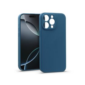 Haffner Matt szilikon tok - Apple iPhone 16 Pro Max - kék