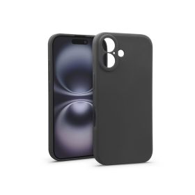 Haffner Soft szilikon tok - Apple iPhone 16 - fekete