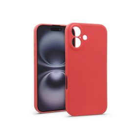 Haffner Soft szilikon tok - Apple iPhone 16 - piros