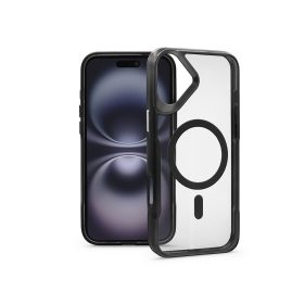   Haffner Ergofit Newzone Magsafe szilikon tok - Apple iPhone 16 Plus - fekete/átlátszó