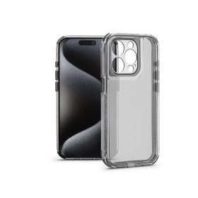   Haffner Matrix Clear kameravédős szilikon tok - Apple iPhone 15 Pro - átlátszó