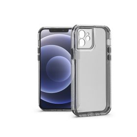   Haffner Matrix Clear kameravédős szilikon tok - Apple iPhone 12 - átlátszó