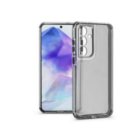   Haffner Matrix Clear kameravédős szilikon tok - Samsung SM-A556 Galaxy A55 5G - átlátszó