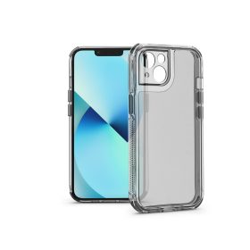   Haffner Matrix Clear kameravédős szilikon tok - Apple iPhone 13 - átlátszó