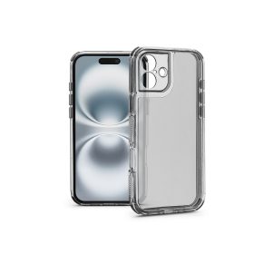   Haffner Matrix Clear kameravédős szilikon tok - Apple iPhone 16 - átlátszó