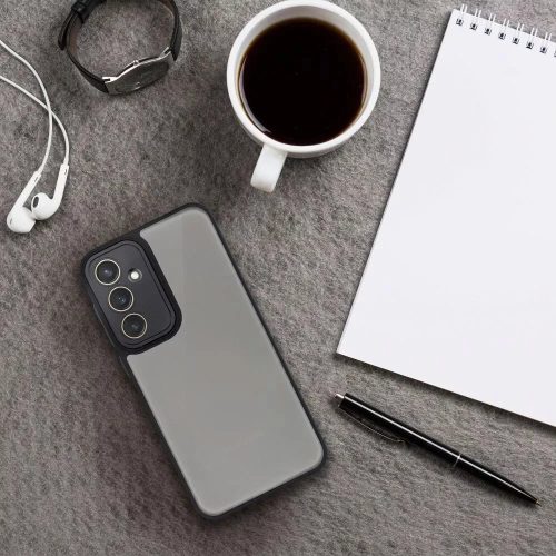 Haffner Variete tok kameravédő lencsevédő üveggel - Samsung SM-A366 Galaxy A36 5G - fekete