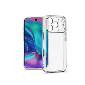   Haffner Clear Case kameravédős szilikon tok - Apple iPhone 17 Pro Max - átlátszó