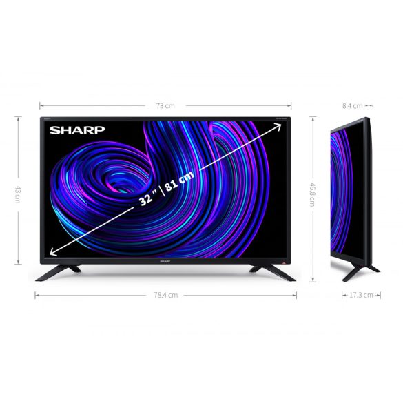 SHARP 32EE2E 80cm-es HD Smart LED TV