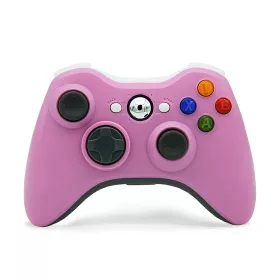   Vezeték nélküli Xbox 360/PC kompatibilis rózsaszín kontroller (USB Adapterrel)