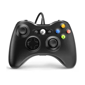   Froggiex FX-X360-PC-B Vezetékes Xbox 360/PC kompatibilis fekete kontroller