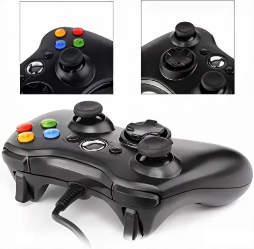 Froggiex FX-X360-PC-B Vezetékes Xbox 360/PC kompatibilis fekete kontroller