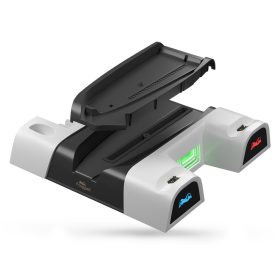   Froggiex FX-P5-C4-W PS5/PS5 Slim Multifunkciós ventilátoros állvány + headset tartó