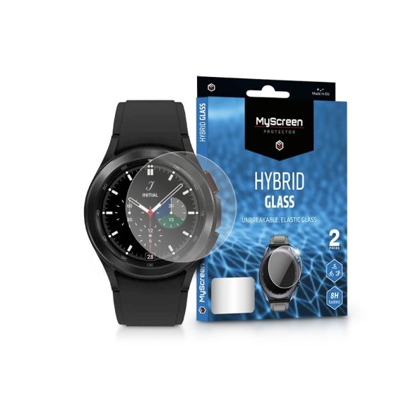 Samsung Galaxy Watch4 (40 mm) rugalmas üveg képernyővédő fólia - MyScreen       Protector Hybrid Glass - 2 db/csomag - átlátszó