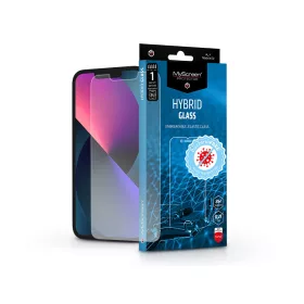   Apple iPhone 13 Mini rugalmas üveg képernyővédő fólia - MyScreen Protector      Hybrid Glass BacteriaFree - átlátszó