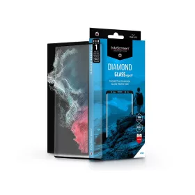   Samsung S908B Galaxy S22 Ultra 5G edzett üveg képernyővédő fólia ívelt          kijelzőhöz - MyScreen Protector Diamond Glass Edge3D - fekete