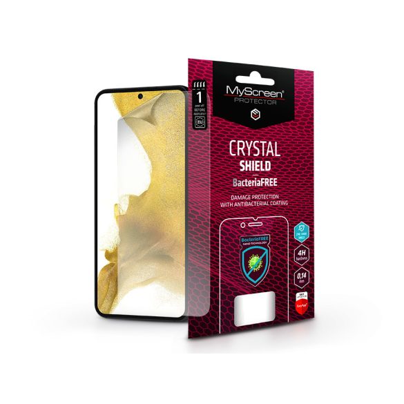 Samsung S901B Galaxy S22 5G/Galaxy S23 képernyővédő fólia - MyScreen Protector  Crystal Shield BacteriaFree - 1 db/csomag - átlátszó