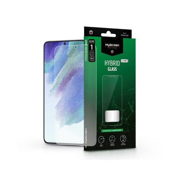 Samsung G990B Galaxy S21 FE 5G rugalmas üveg képernyővédő fólia - MyScreen      Protector Hybrid Glass Lite - átlátszó