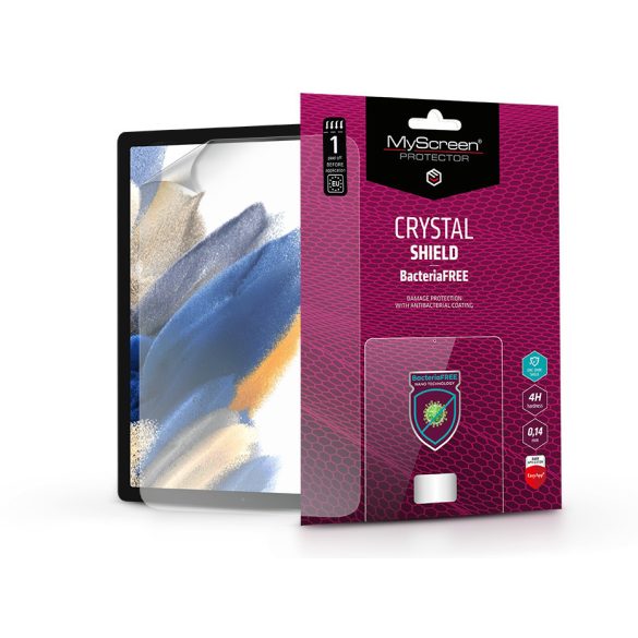 Samsung X200/X205 Galaxy Tab A8 10.5 képernyővédő fólia - 1 db/csomag - Crystal Shield BacteriaFree - átlátszó