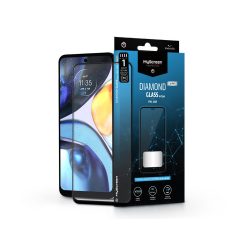   Motorola Moto G22 edzett üveg képernyővédő fólia - MyScreen Protector Diamond   Glass Lite Edge2.5D Full Glue - fekete