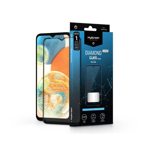 Samsung A236U Galaxy A23 5G/A23 4G/M23/M33 edzett üveg képernyővédő fólia -     MyScreen Protector Diamond Glass Lite Edge2.5D Full Glue - fekete