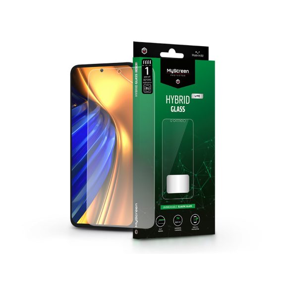 Xiaomi Poco F4 rugalmas üveg képernyővédő fólia - MyScreen Protector Hybrid Glass Lite - átlátszó