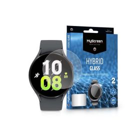   Samsung Galaxy Watch 5 (44 mm) rugalmas üveg képernyővédő fólia - MyScreen      Protector Hybrid Glass - 2 db/csomag - átlátszó