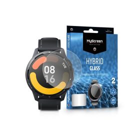   Xiaomi Watch S1 Active rugalmas üveg képernyővédő fólia - MyScreen Protector Hybrid Glass - 2 db/csomag - átlátszó
