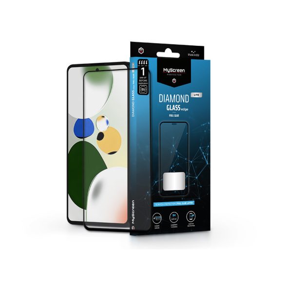 Xiaomi Poco X5 Pro 5G edzett üveg képernyővédő fólia - MyScreen Protector       Diamond Glass Lite Edge2.5D Full Glue - fekete
