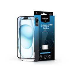   Apple iPhone 15 Plus/15 Pro Max edzett üveg képernyővédő fólia - MyScreen       Protector Diamond Glass Lite Edge2.5D Full Glue - fekete