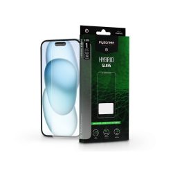   Apple iPhone 15 Plus/15 Pro Max rugalmas üveg képernyővédő fólia - MyScreen     Protector Hybrid Glass Green - átlátszó
