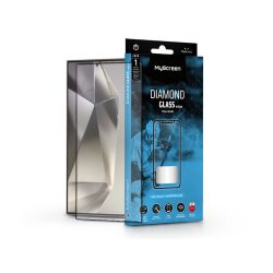   Samsung SM-S928 Galaxy S24 Ultra edzett üveg képernyővédő fólia - MyScreen      Protector Diamond Glass Edge2.5D Full Glue - fekete