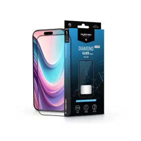   Apple iPhone 16 edzett üveg képernyővédő fólia - MyScreen Protector Diamond Glass Lite Edge2.5D Full Glue - fekete