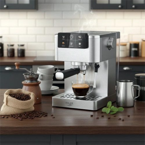 Adler AD4390 kávéfőző presszó érintőgomb 20 bar