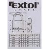 Extol Craft 77010 lakat, vas, 3 kulccsal, 32mm