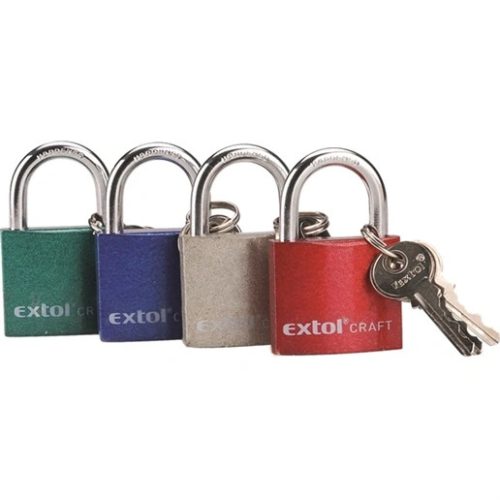 Extol Craft 77010 lakat, vas, 3 kulccsal, 32mm