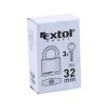 Extol Craft 77010 lakat, vas, 3 kulccsal, 32mm