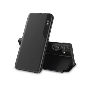   Tech-Protect Smart View oldalra nyíló flipes tok - Samsung A155 Galaxy A15      4G/Galaxy A15 5G - fekete
