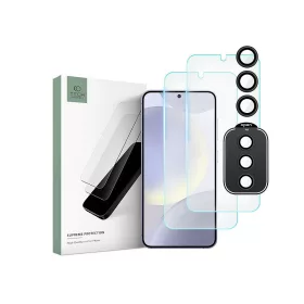   Samsung SM-S926 Galaxy S24+ edzett üveg képernyővédő fólia + hátsó kameralencse védőüveg- Tech-Protect Supreme Set - átlátszó